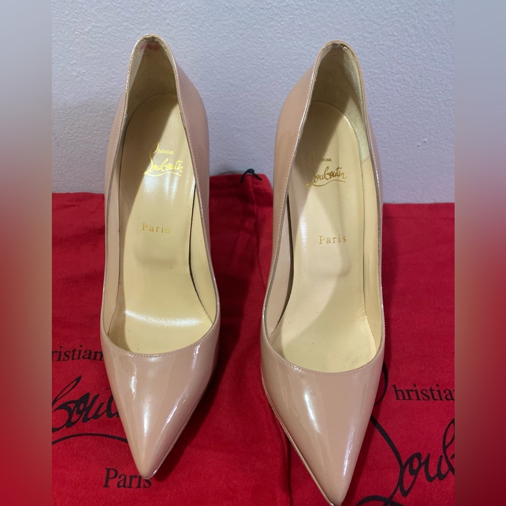 Christian Louboutin Pigalle Plato 120 patent calf